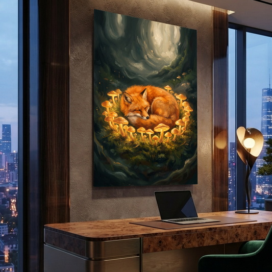 The Fairy Ring Slumber – Soft Surreal Conceptual Canvas Art