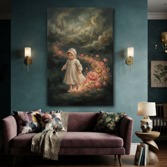 The Blooming Path Home – Soft Surreal Conceptual Canvas Art