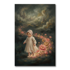 The Blooming Path Home – Soft Surreal Conceptual Canvas Art