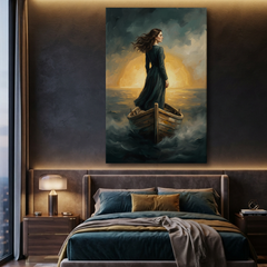 Sailing Toward The Sun – Soft Surreal Conceptual Canvas Art