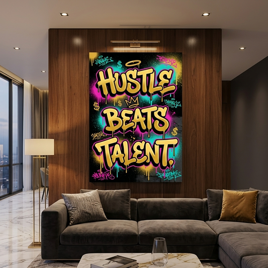 Grind Over Gift – Graffiti Hustle Art Canvas Prints