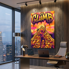 Summit Built of Gold – Graffiti Hustle Art Canvas Prints