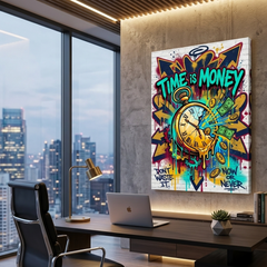 Every Second Spends – Graffiti Hustle Art Canvas Prints