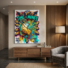 Every Second Spends – Graffiti Hustle Art Canvas Prints