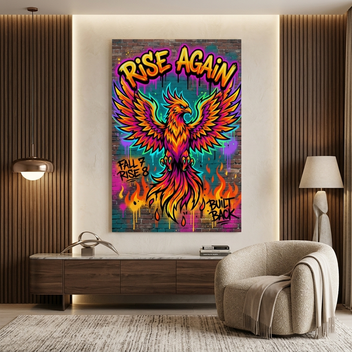 Reborn From the Ashes – Graffiti Hustle Art Canvas Prints