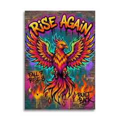 Reborn From the Ashes – Graffiti Hustle Art Canvas Prints