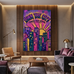 Concrete Sunrise Empire – Graffiti Hustle Art Canvas Prints