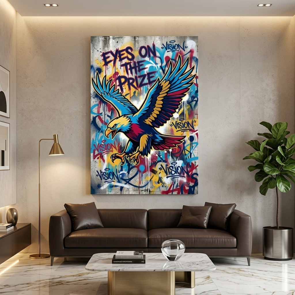 Flight of the Visionary – Graffiti Hustle Art Canvas Prints