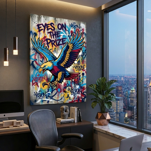 Flight of the Visionary – Graffiti Hustle Art Canvas Prints