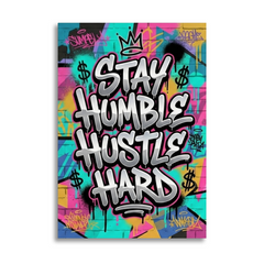 Quiet Grind, Loud Wins – Graffiti Hustle Art Canvas Prints