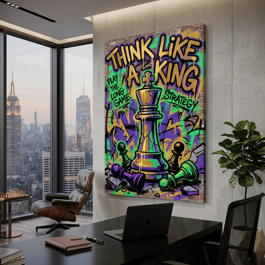 Last King Standing – Graffiti Hustle Art Canvas Prints