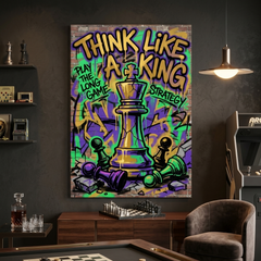 Last King Standing – Graffiti Hustle Art Canvas Prints
