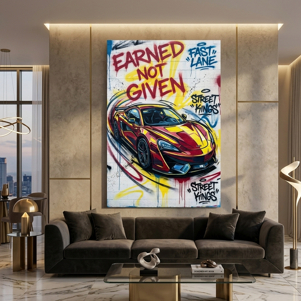 Keys to the Fast Lane – Graffiti Hustle Art Canvas Prints