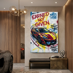 Keys to the Fast Lane – Graffiti Hustle Art Canvas Prints
