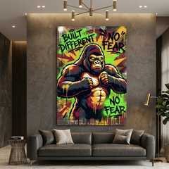 The Fearless Silverback – Graffiti Hustle Art Canvas Prints