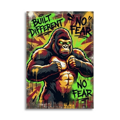 The Fearless Silverback – Graffiti Hustle Art Canvas Prints