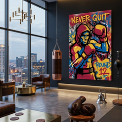 Warrior of Round Twelve – Graffiti Hustle Art Canvas Prints