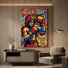 Warrior of Round Twelve – Graffiti Hustle Art Canvas Prints